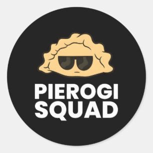 Sticker Rond Pierogi Squad Pologne Pierogi