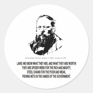Sticker Rond Pierre-Joseph Proudhon