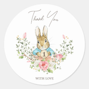 Sticker Rond Pierre le lapin