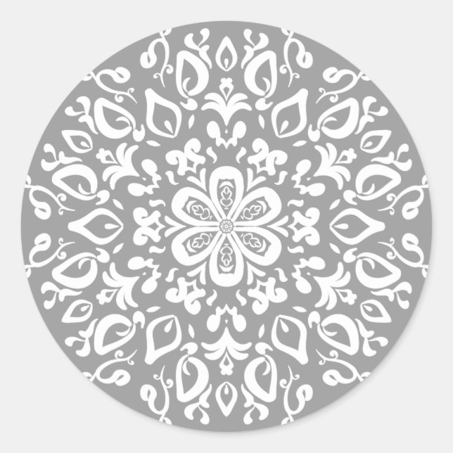 Sticker Rond Pierre Mandala (Devant)