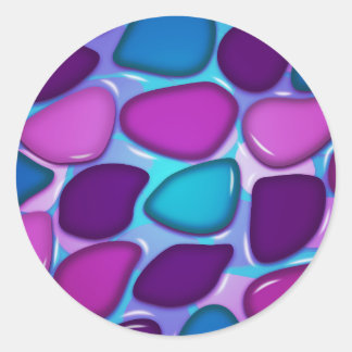 Sticker Rond Pierres fluviales