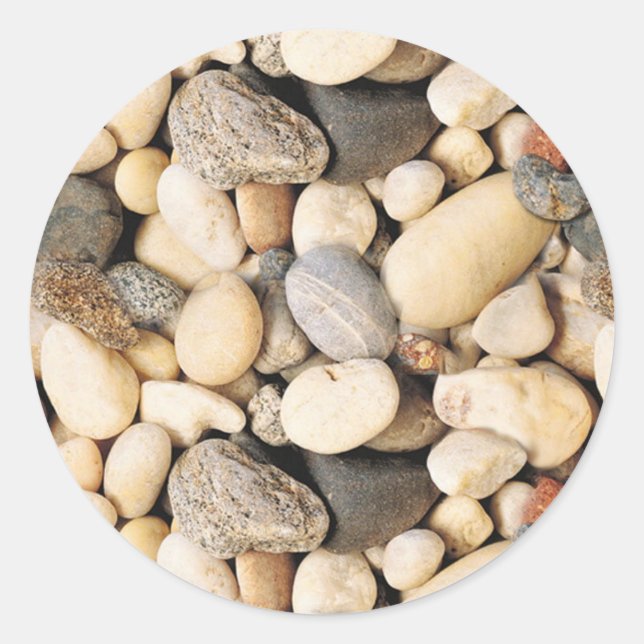 Sticker Rond Pierres personnalisées vierges Modèle tendance (Devant)