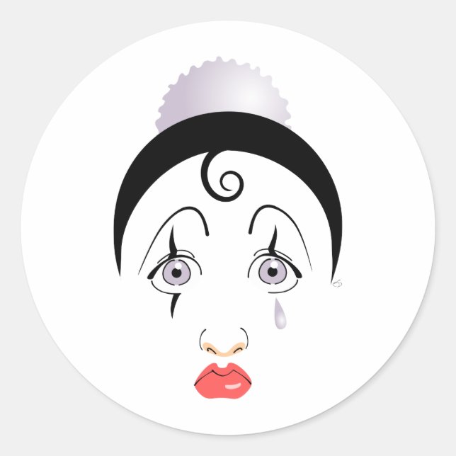 Sticker Rond Pierrot (Devant)