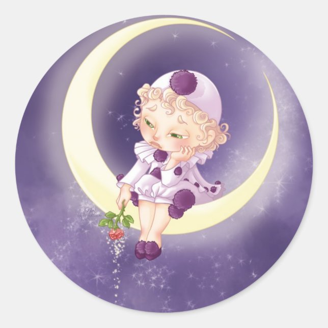 Sticker Rond Pierrot (Devant)