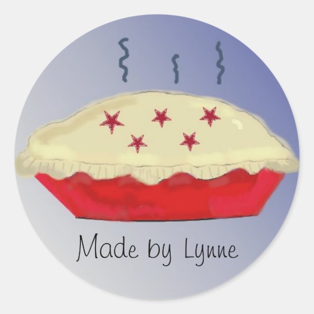 Sticker Rond Pies maison (Devant)