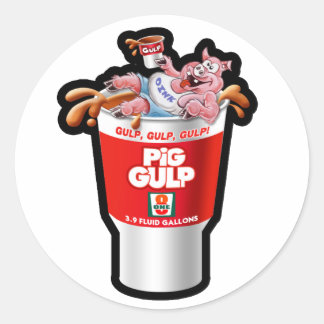 STICKER ROND PIG GULP