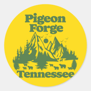 Sticker Rond Pigeon Forge Tennessee