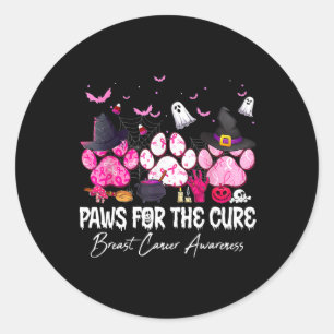 Sticker Rond Piges Roses Pour Le Chien Cure Sensibilisation Au