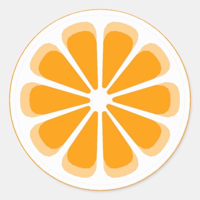 Sticker Rond pignon orange (Devant)