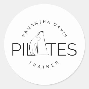 Sticker Rond Pilates Instructeur Pilates Entraîneur Pilates 