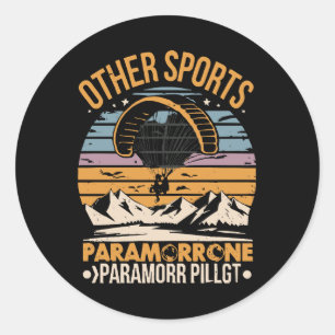 Sticker Rond Pilote de paramoteur Paramoteur