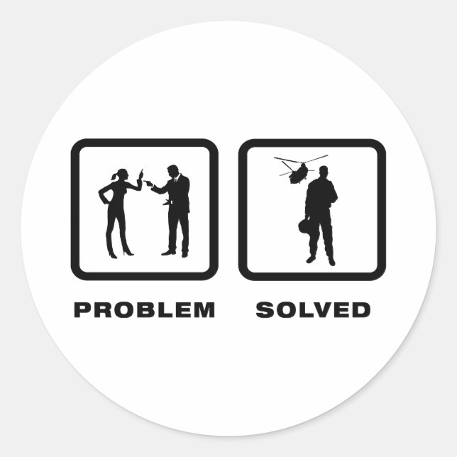 Sticker Rond Pilote d'hélicoptère (Devant)