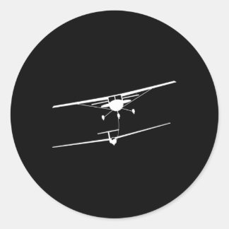 Sticker Rond Pilote Tourné