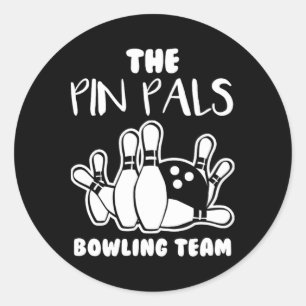 Sticker Rond Pin Pals Team Bowling