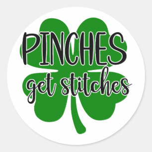 Sticker Rond Pinches Obtenir des pointes 🍀