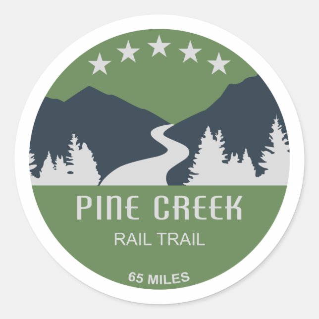 Sticker Rond Pine Creek Rail Trail (Devant)