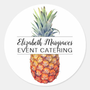 Sticker Rond Pineapple Événement Restauration Promotionnelle