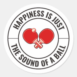 Sticker Rond Ping-pong de ping-pong Jeux