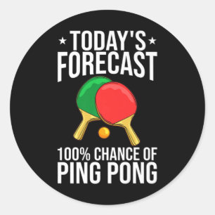 Sticker Rond Ping Pong Table Tennis Lecteur Balls Paddle Jeu