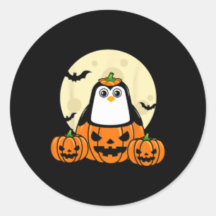 Sticker Rond Pingouin