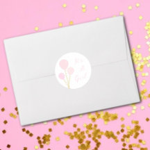 Pink Balloons Girl Baby Shower