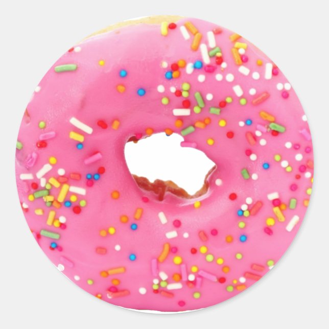 Sticker Rond Pink donut (Devant)