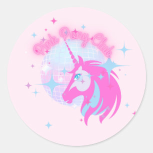 Sticker Rond Pink Pony Club