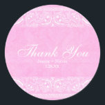 Sticker Rond Pink Rustic Paisley Pays Fête des mariées Ouest<br><div class="desc">Pink Rustic Paisley Country Western Fête des mariées Favoriser les autocollants. Customisez-les pour n'importe quel événement. Éléments correspondants disponibles.</div>