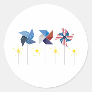 Sticker Rond Pinneaux et Sparklers