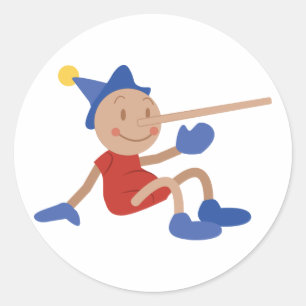 Sticker Rond Pinocchio