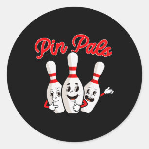 Sticker Rond Pins - Bowling Bowling