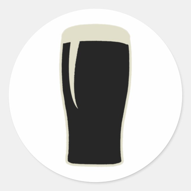 Sticker Rond Pint o' Stout (Devant)