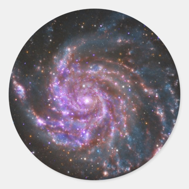Sticker Rond Pinwheel Galaxy (Devant)