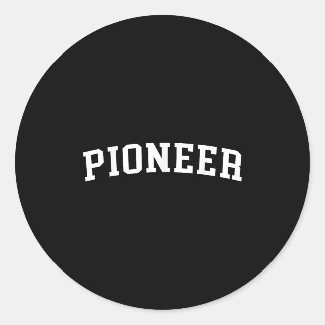 Sticker Rond Pionnier (Devant)