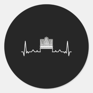 Sticker Rond Pipe Organ Instrut Player Hebeat Church Organisate