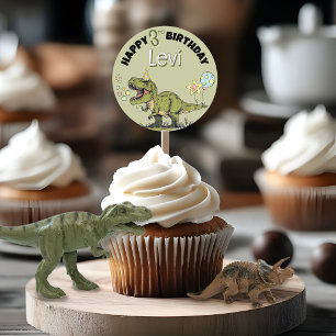 Sticker Rond Piques à Cupcakes pour Fête d'Anniversaire avec No