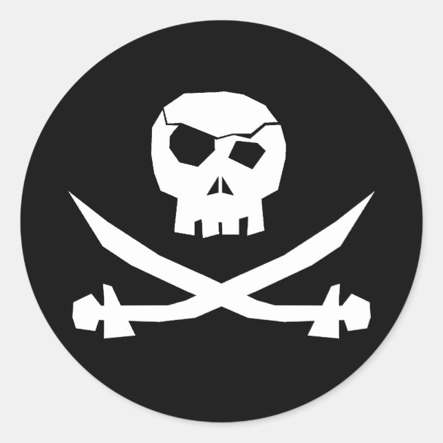 Sticker Rond Pirate (Devant)