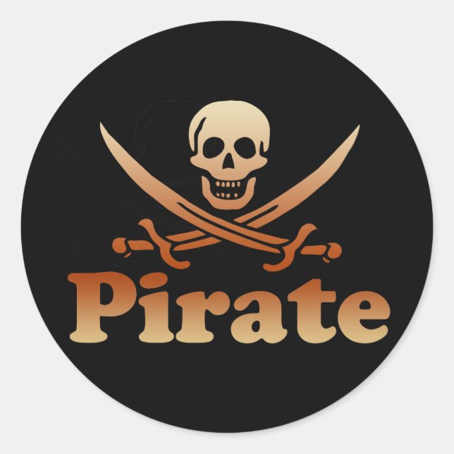 Sticker Rond Pirate (Devant)