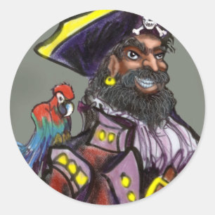 Sticker Rond Pirate