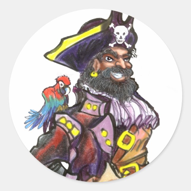 Sticker Rond Pirate (Devant)