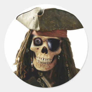 Sticker Rond Pirate