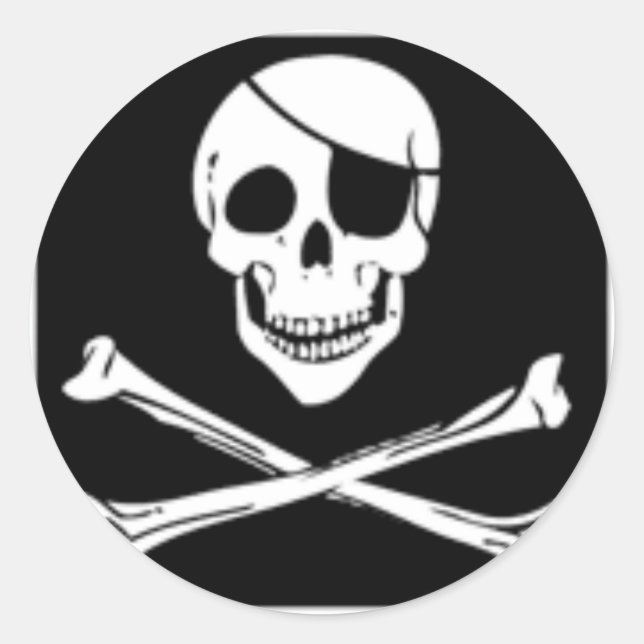 Sticker Rond pirate (Devant)