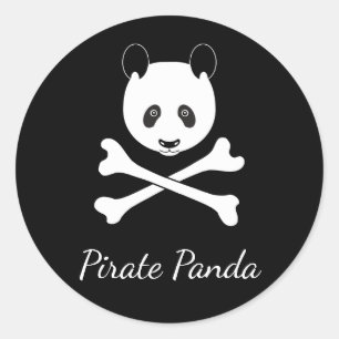 Sticker Rond Pirate de Panda