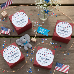 Sticker Rond Pirate En Chemin ! baby shower 4 juillet