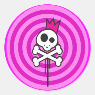 Sticker Rond Pirate Queen
