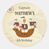 Pirate Ship Treasure Map Fête d'anniversaire de l'