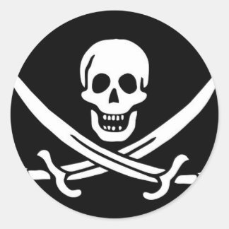 STICKER ROND PIRATES