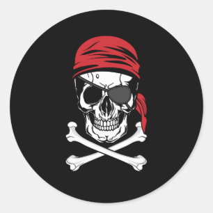 Sticker Rond Pirates   Costume de patchs pour yeux de pirate