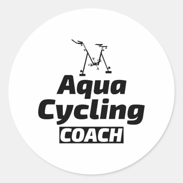 Sticker Rond Piscine de jogging aquatique profonde Running (Devant)