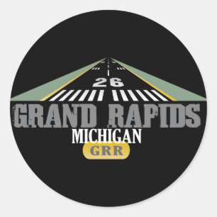 Sticker Rond Piste 26 - Grand Rapids Michigan GRR